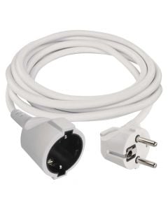 Extension cord, 1M, 3meters, 3x1.5mm, white