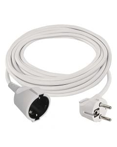 Extension cord, 1M, 5meters, 3x1.5mm, white
