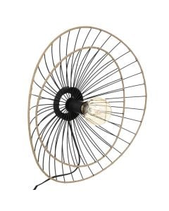 Wall light, E27, D.45cm, metal, black
