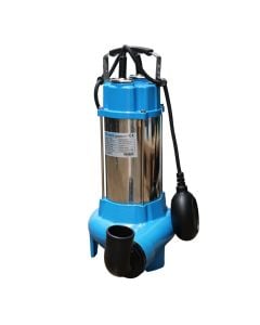 Submersible water pump with galizhan IV1100DF INDA 1.1kw 230volt 2''inch H-33m F-330l/min 8m cable shredder propeller