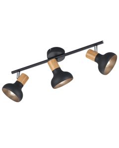 Wall light Latika, 3xE14, 35x14.5x18.5cm, metal, black