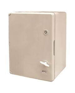 Plastic box, plastic door, 30x40x22cm, gray, IP65