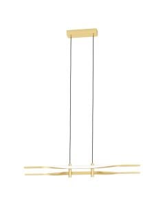 Hanging lamp, LED, 2500lm, 3000K, aluminum/plastic, 76cm, gold