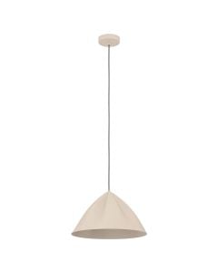 Hanging lamp, E27, D.40.5cm, metal, brown
