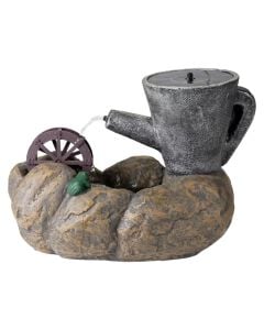 Shatervan me panel diellor, 4 LED warm white, 25.5x48.5x34.5cm