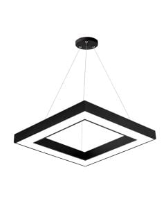 LED Pendant Light, 36W, 3680lm, 3000-6400K, black, 45x45x6cm cm