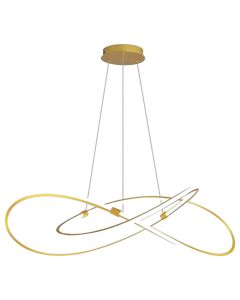 Ndricues I varur LED, 80W, 3000-6400K, 6900lm, alumin, D.60cm, gold