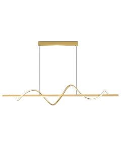 Ndricues I varur LED, 60W, 3000-6400K, 5100 lm, alumin, L.120cm, gold