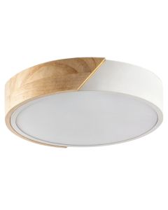 LED ceiling light, 60W, 3000-6400K, 5400lm, 46x10cm, metal/acrylic, white