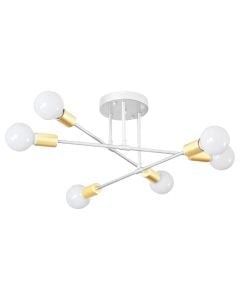 Ceiling light, 6xE27, 70x20cm, metal, gold