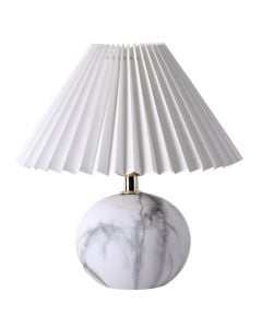 Table lamp, E27, 27x12cm, ceramic, marble