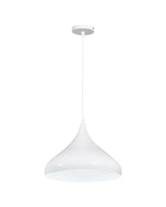 Ndricues I varur, E27, D.32cm, metal, e bardhe