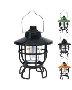 Camping light, rechargeble, 13x18cm, plastic black