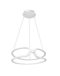 Ndricues I varur LED, 60W, 3000-6400K, 4900lm, D.47.5cm, H.11.2cm, alumin, e bardhe