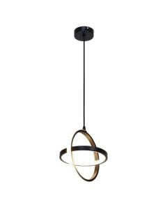 LED Pendant Light, 24W, 3000-6400K, 2100lm, 20x10cm, aluminum, black