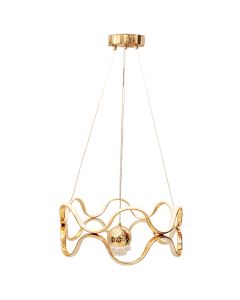Ndricues I varur LED, 60W, 3000-6400K, 4900lm,  44x44x18cm, alumin, gold