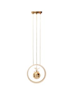 Ndricues I varur LED, 35W, 3000-6400K, 2950lm, 30x30x12cm, alumin, gold