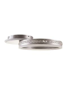 Ndricues tavani LED, 50W, 3000-6400K, 4100lm, D.50cm, alumin, gri