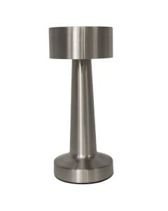 Ndricues tavoline me karikim, 2000-6000K, 21x9cm, metal, dimmable, 3.7V/800mA, 130lm, silver