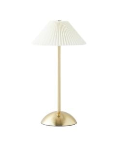 Ndricues tavoline me karikim, 3000-6000K, 16.5x30cm, metal, dimmable, 3.7V/1200mA, 60lm, bardhe