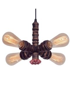 Ndricues I varur, 4xE27, D.20cm, metal, bronz