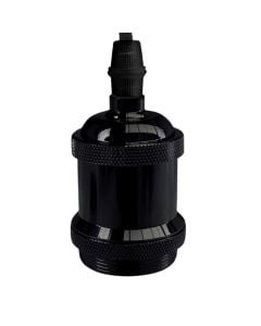 Lamp with cord, E27, H.100cm, black