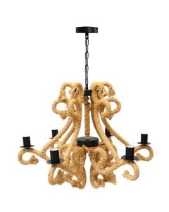 Ndricues I varur, 6xE27, D.80cm, metal/litar