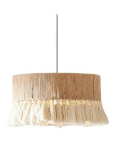 Ndricues I varur, E27, D.30cm, H.25cm, iron+rope