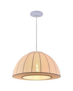 Ndricues I varur, E27, D.46cm, milky white, tekstil