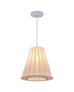 Ndricues I varur, E27, D.48cm, milky white, tekstil