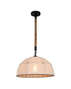 Pendant light, E27, D.45cm, H.1m, milky white