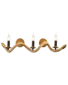 Ndricues muri, 3xE27, 70x50cm, litar natyral