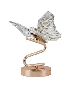 Ndricues tavoline LED, flutur, 10W, 3000K, 750lm, 20x13x24cm, metal/akrilik, gold