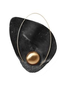 Ndricues muri LED, 5W, 370lm,  27x40cm, rezin/metal, e zeze mermer