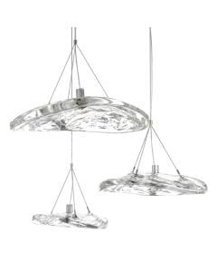 Ndricues I varur LED, 5W, 370lm, D.35cm, qelq, transparente