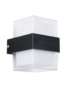 Ndricues muri I jashtem, 10W, 3000K, 11x11x9cm,IP65, alumin, e zeze