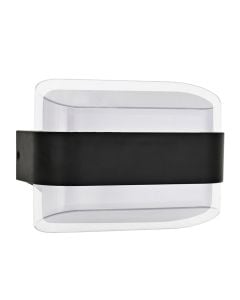 Ndricues muri I jashtem, 12W, 3000K,16x13x7.5cm,IP65, alumin, e zeze