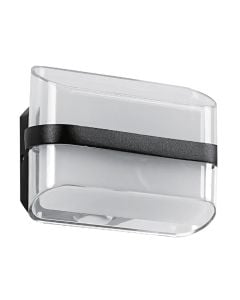 Ndricues muri I jashtem, 12W, 3000K,16x13x7.5cm,IP65, alumin, e zeze