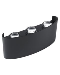 Ndricues muri I jashtem, 6W, 3000K, 17x8x3.6cm, IP65, e zeze