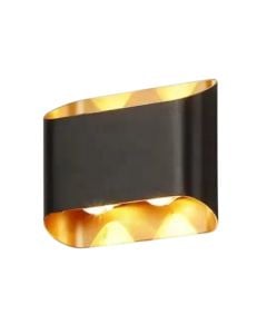 Ndricues muri I jashtem, 4W, 3000K, 13x10x4.2cm, IP65, e zeze/gold