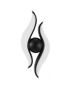 Ndricues muri I jashtem, 12w, 3000K, 26x15cm, IP65, alumin, e zeze