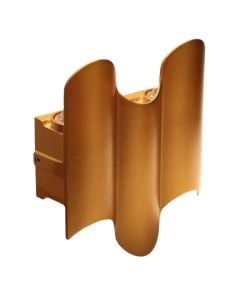 Ndricues muri I jashtem, 3W, 3000k, 10x12x37.5cm, IP65, alumin, kafe