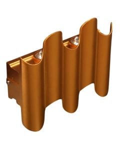 Ndricues muri I jashtem, 6W, 3000k, 15x12x37.5cm, IP65, alumin, kafe