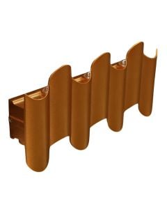 Ndricues muri I jashtem, 8W, 3000k, 26x12x37.5cm, IP65, alumin, kafe