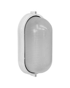 Ndricues I jashtem muri, E27, 21x11x10cm, metal/xham, e bardhe