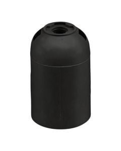 Plastic lampshade, E27, black