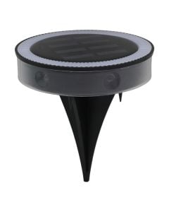 Ndricues toke me panel diellor, 6LED, PVC, 13.5x11.8x11cm, 8-10h, 1.2V/600mAh, inoks