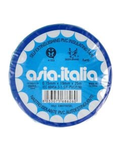 Nastro izolant, 0.15mm x19mm x 25M, blu