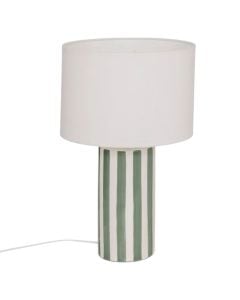 Ndricues tavoline, E14, H.47cm, qeramike, jeshile