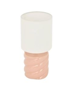 Ndricues tavoline, E14, H.17cm, qeramike, roze